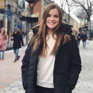 Steve Madden Black Parka with Fur Hood